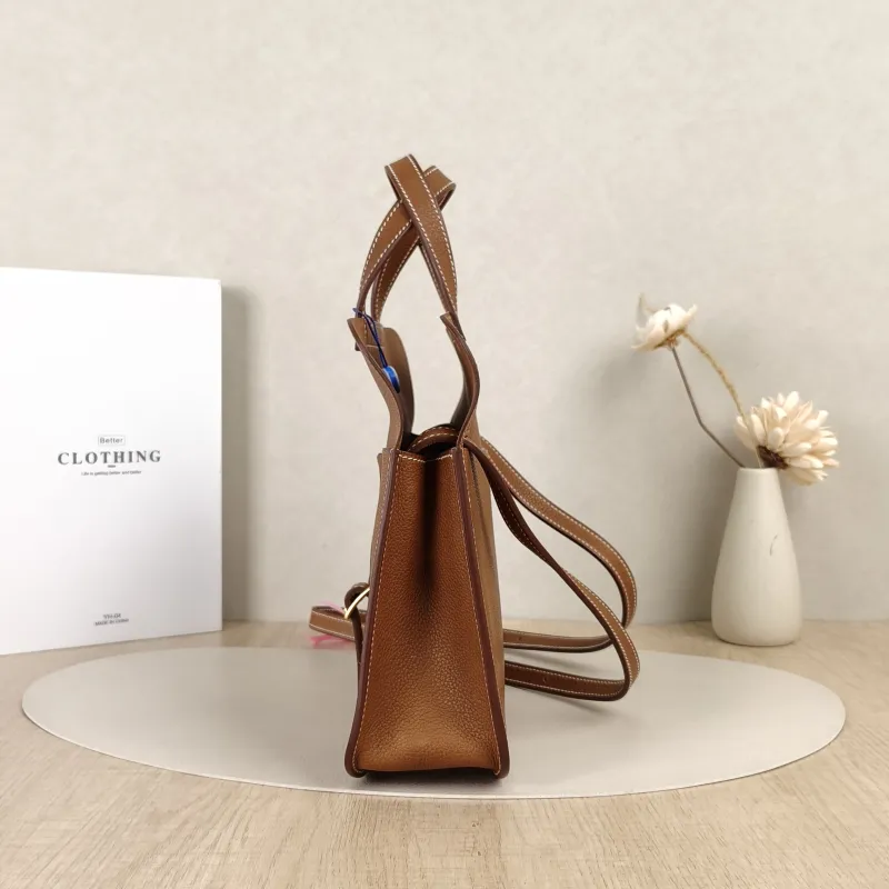 Hermès Shoulder Bag Halzan 25 Brown Saddle Leather Small25 × 8 × 17 cm — cover view 7 of 9