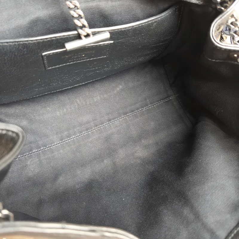 SAINT LAURENT Crossbody Bag NOLITA Black Lambskin Small 22 × 13 × 17.5 cm — detail view 3 of 11