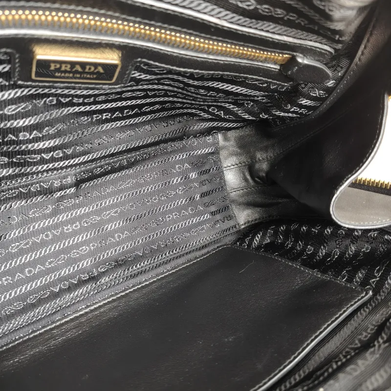 PRADA Top Handle Bag Black Nylon One Size 31 × 9 × 18 cm — detail view 7 of 13