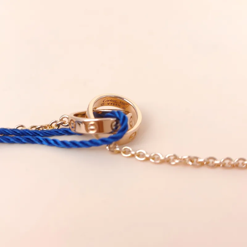 CARTIER Necklace Love Collection Pendant Rose Gold 18KR ose Gold One Size 43cm — cover view 7 of 9