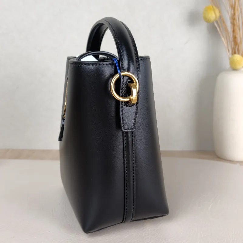 SAINT LAURENT Shoulder Bag LE 37 Black Calfskin Mini 13 × 6 × 15 cm — detail view 9 of 9
