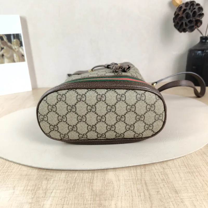 GUCCI Shoulder Bag Ophidia Bucket Bag Monogram PVC Small 20.5 × 11 × 26 cm — cover view 3 of 5
