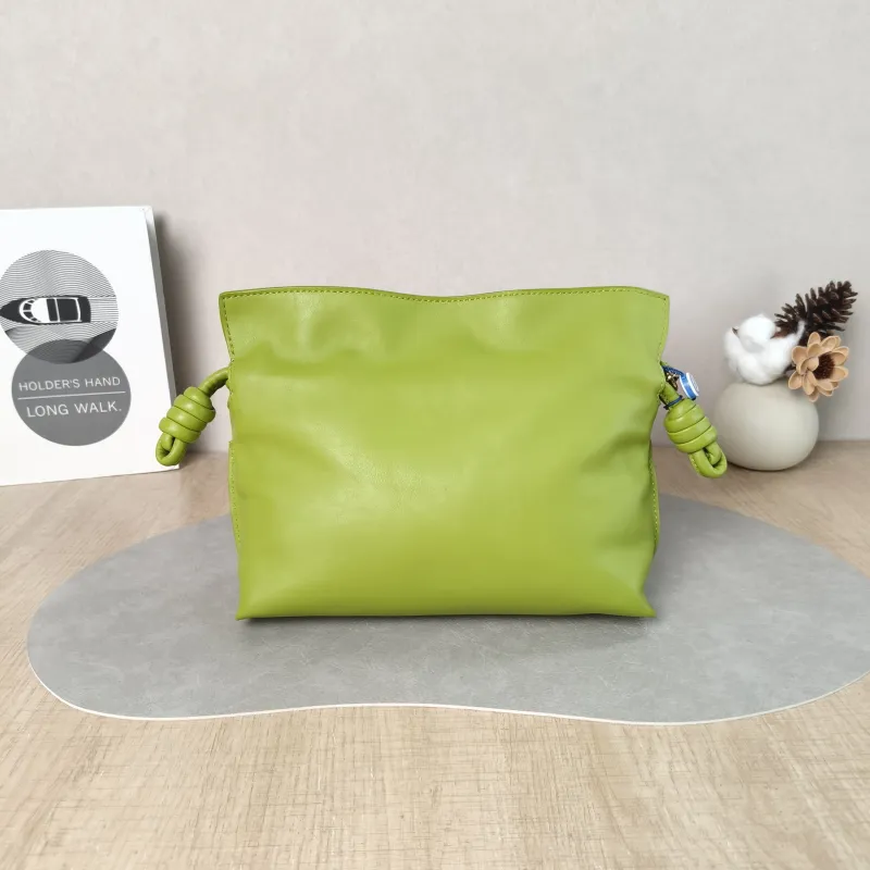 LOEWE Crossbody Bag Flamenco Green Calfskin Mini 24 × 9 × 18 cm — cover view 2 of 6