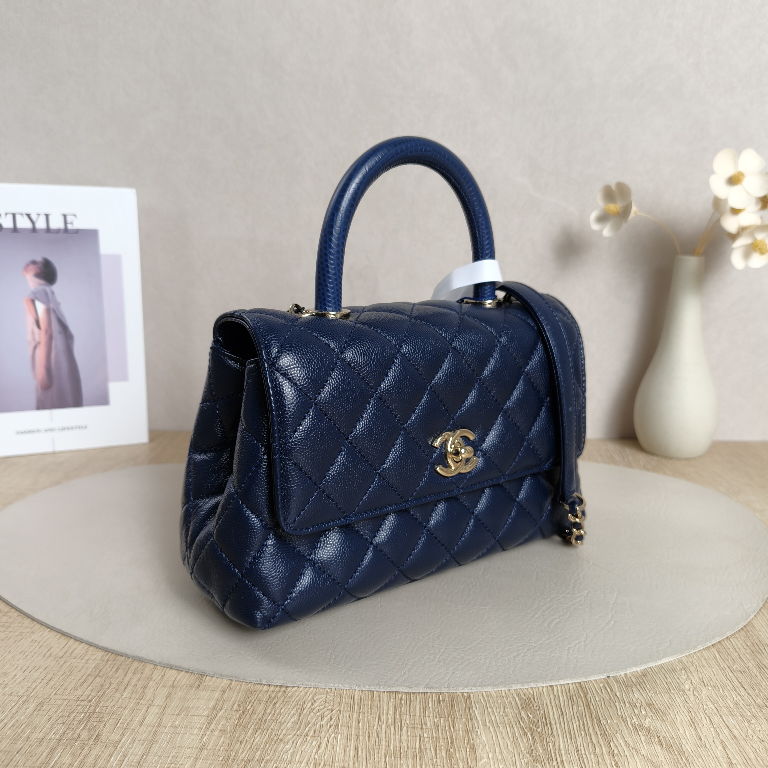 Chanel Top Handle Bag Coco Handle Grained Calfskin Small24 × 10 × 14 cm — cover view 12 of 12