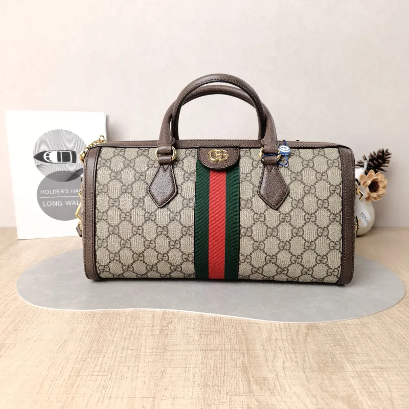 GUCCI Top Handle Bag Ophidia Monogram PVC Medium32 × 12 × 16 cm