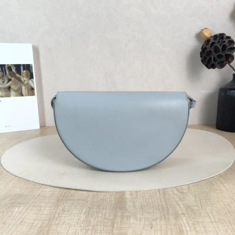 CELINE Crossbody Bag Crossbody Bag Blue Calfskin 22 × 6 × 13 cm — cover view 4 of 5
