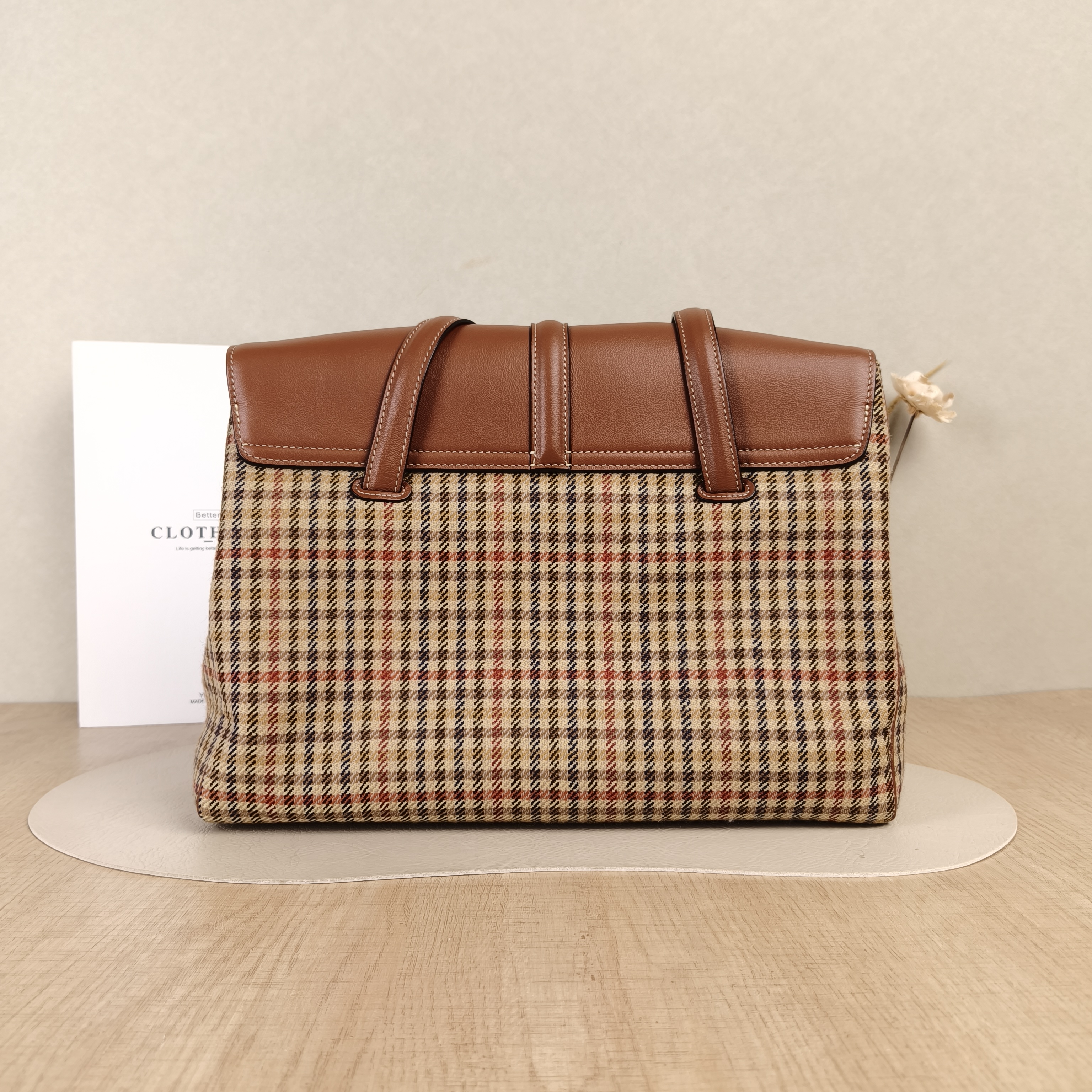 CELINE Shoulder Bag Soft 16Shoulder Bag Brown Canvas Medium32 × 15 × 24 cm — cover view 3 of 5