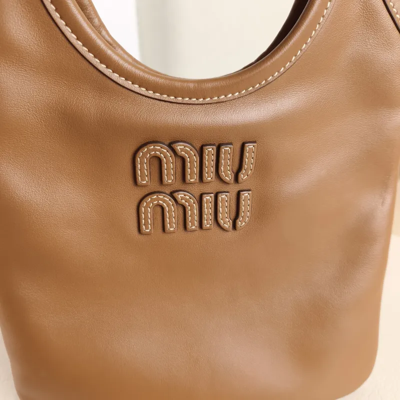 Miumiu Shoulder Bag IVY Tote Shopping Tote CC alfskin Mini 20*24 — detail view 8 of 10