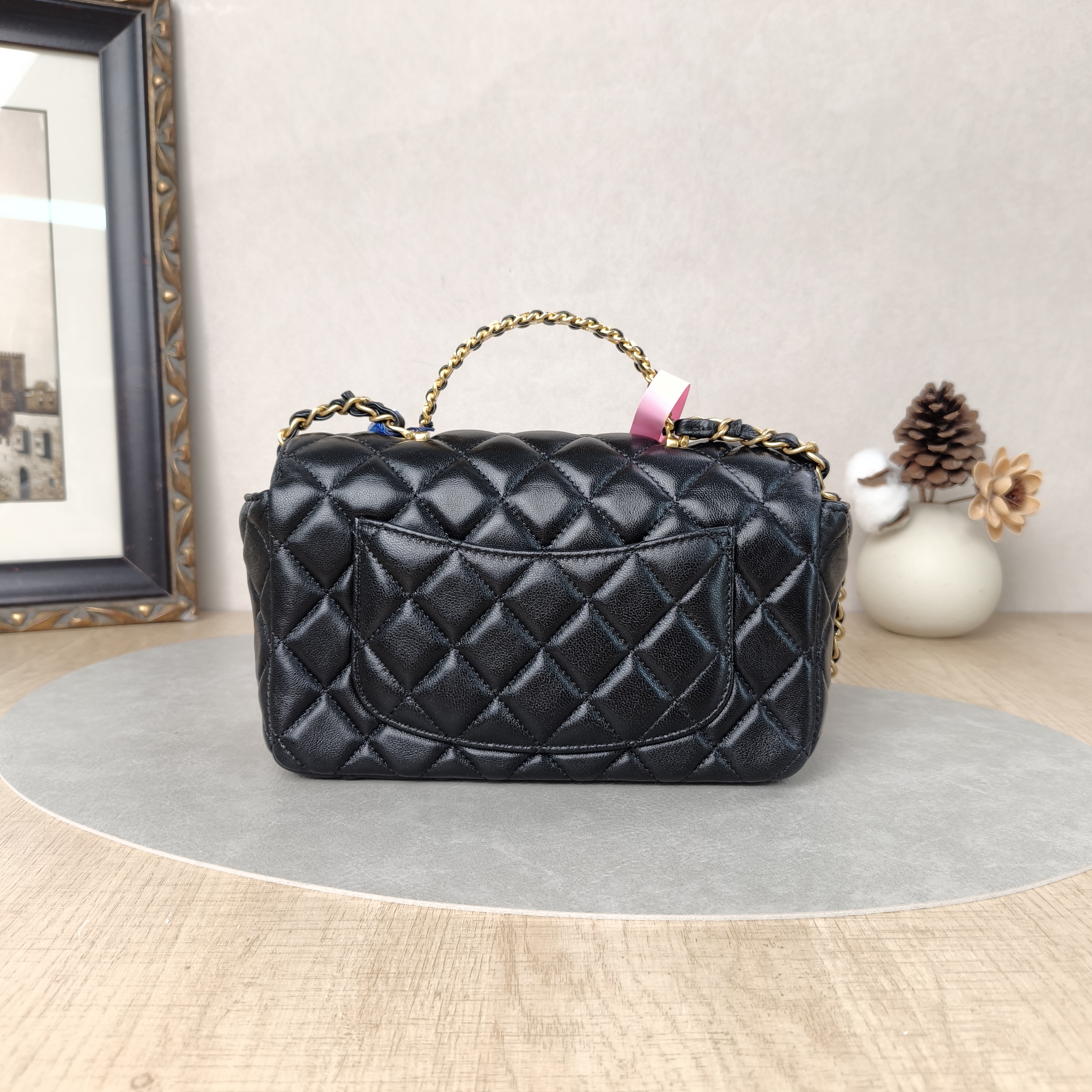Chanel Crossbody Bag · 24c mini Black Lambskin2020 × 6 × 12 cm — cover view 5 of 5