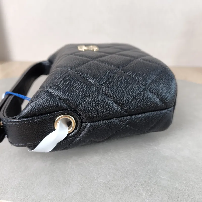 Chanel Crossbody Bag Crossbody Bag Black Grained Calfskin One Size 16 × 6.5 × 12.5 cm — detail view 9 of 13
