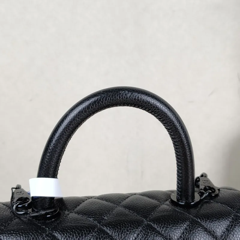 Chanel Crossbody Bag Coco Handle​Black Calfskin Small24 × 10 × 14 cm — detail view 16 of 16