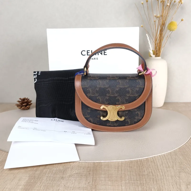 CELINE Crossbody Bag Crossbody Bag Monogram PV Cmini15 × 5 × 11.5 cm — cover view 6 of 6