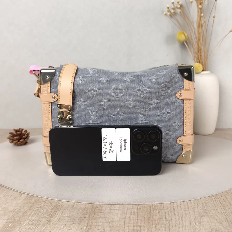 Louis Vuitton Crossbody Bag Side Trunk Box Grey Medium 23.5 × 8.5 × 16 cm — cover view 3 of 5