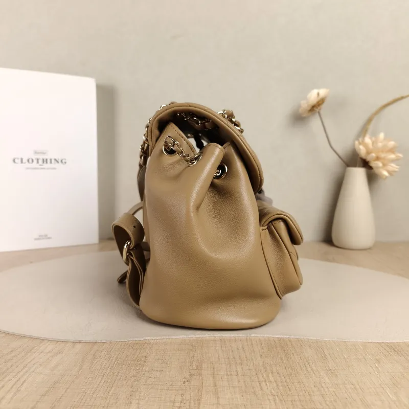 Chanel Backpack Duma Taupe Calfskin Small18 × 12 × 18.5 cm — detail view 8 of 13