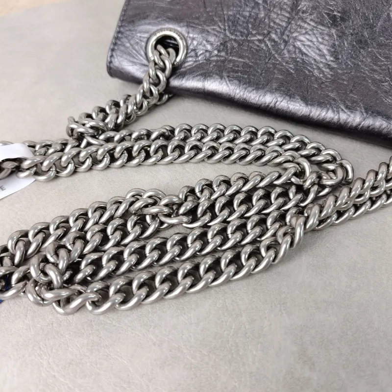 BALENCIAGA Shoulder Bag CRUSH Chain Bag Calfskin Small25 × 8 × 15 cm — detail view 5 of 14