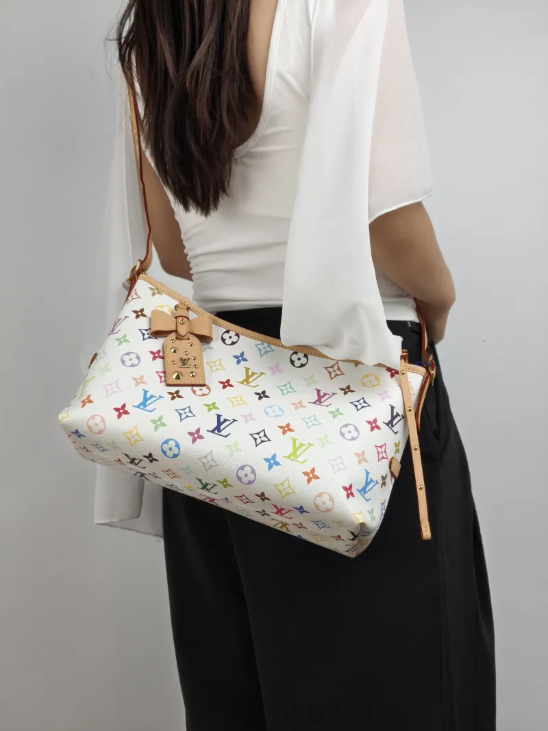 Louis Vuitton Shoulder Bag Carryall East West Multicolore PVC One Size 36 × 10 × 19 cm — on-model view 1 of 2