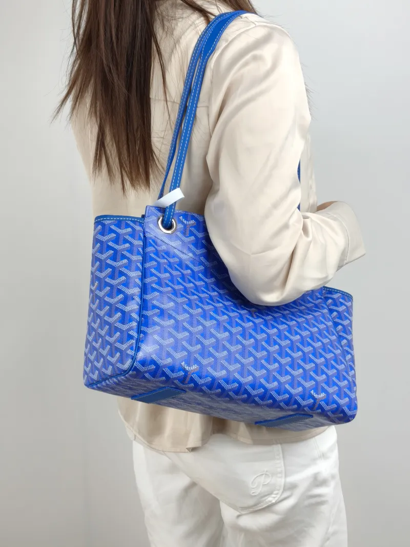 GOYARD Shoulder Bag Rouette Shoulder Bag Blue PVC Small 31 × 14 × 23 cm — on-model view 1 of 3