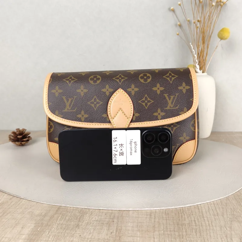 Louis Vuitton Crossbody Bag Diane Baguette Bag Shoulder Strap PVC Small 24 × 9 × 15 cm — cover view 4 of 5
