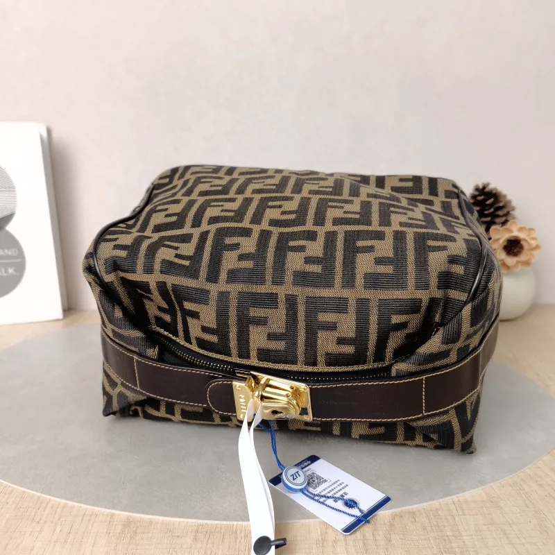 FENDI Top Handle Bag Top Handle Bag Monogram Canvas One Size26 × 6 × 21 cm — detail view 9 of 17
