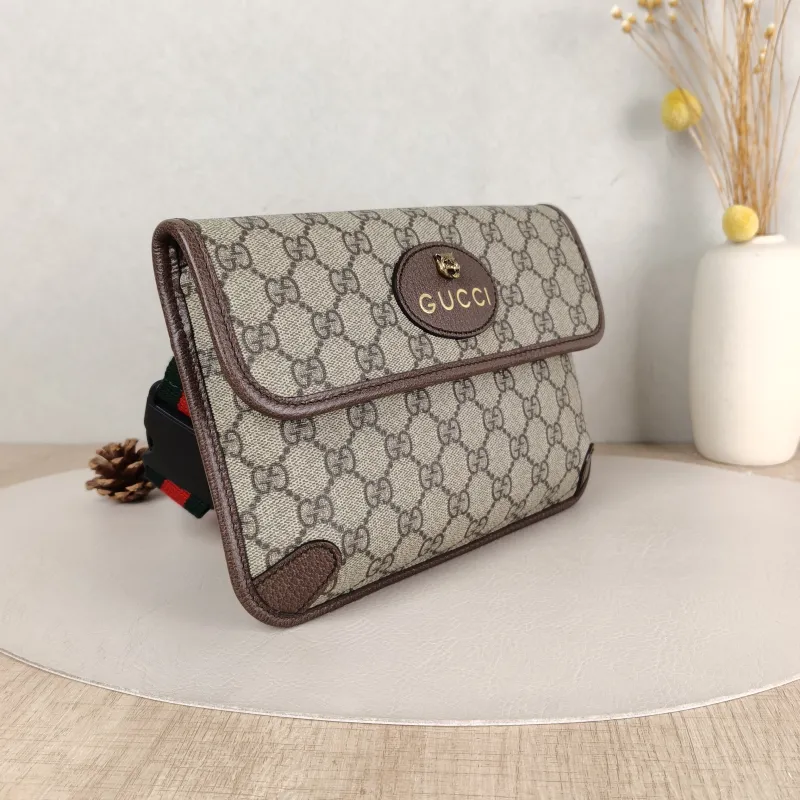 GUCCI Crossbody Bag Neo Vintage Belt Bag Monogram PVC Medium 24 × 4 × 17 cm — cover view 5 of 5