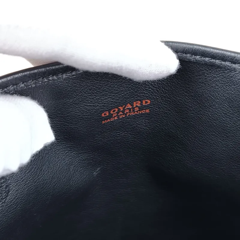 GOYARD Top Handle Bag ANJOU Shopping Tote Black ine Canvasmini19.5 × 9 × 19.5 cm — detail view 9 of 10