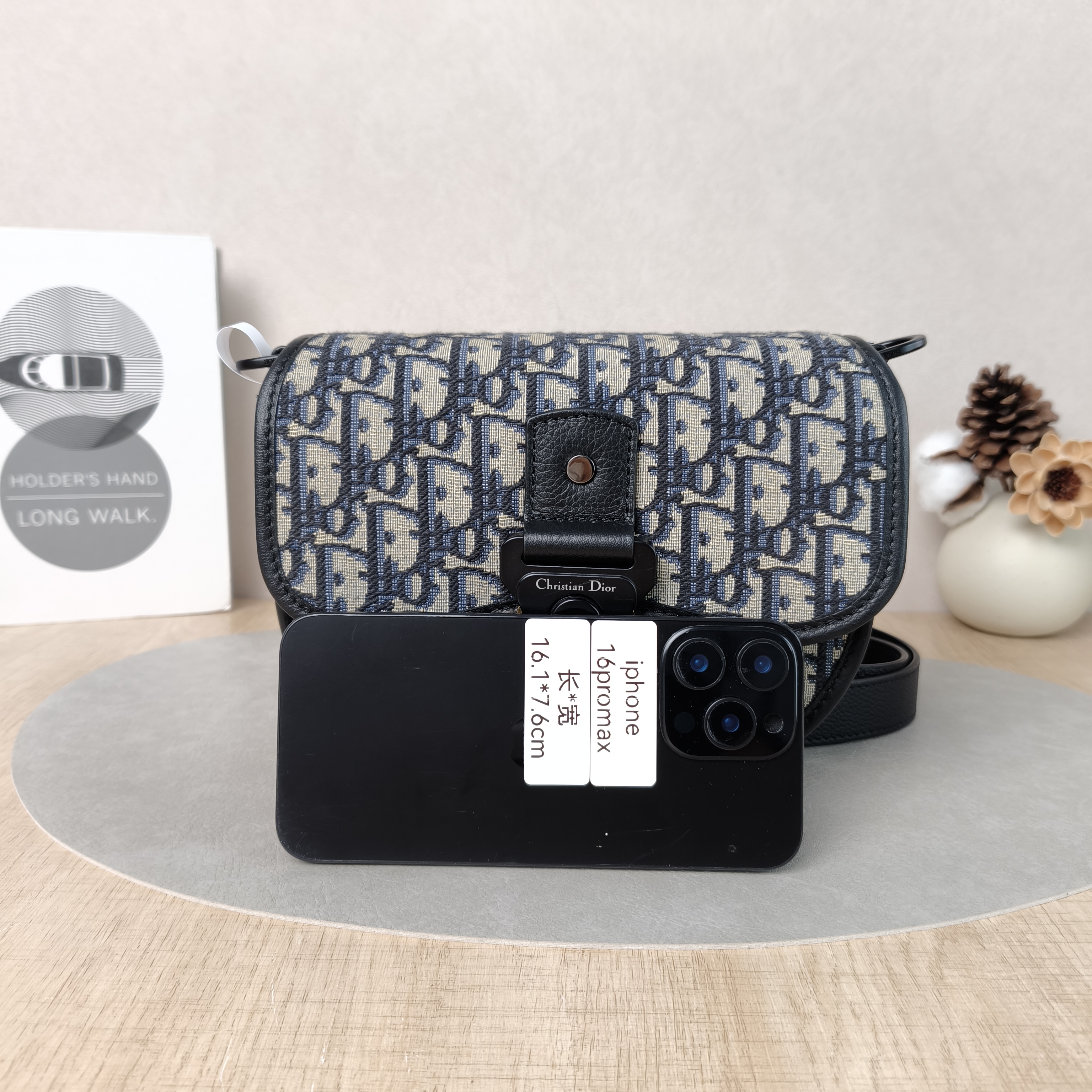 DIOR Crossbody Bag Gallop Messenger Bag Blue Canvasmini20.5 × 5 × 16 cm — cover view 3 of 6