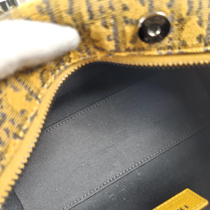 DIOR Crossbody Bag Lingot 22 Shoulder Bag Yellow Canvas One Size 22 × 10.5 × 12.5 cm — detail view 6 of 10
