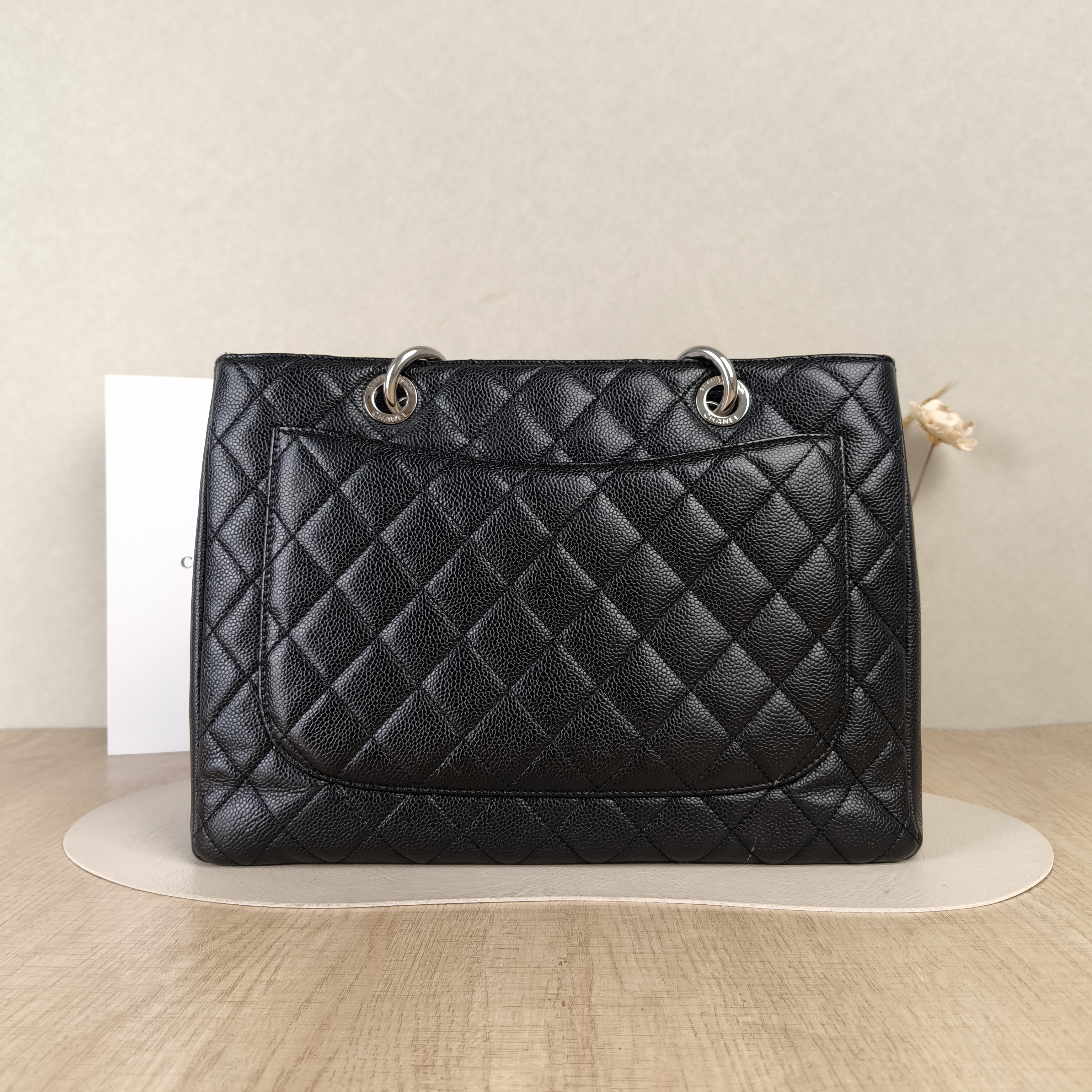 Chanel Shoulder Bag Grand Shopping Tote GST Shopping Tote Black Grained Calfskin Large33 × 13 × 24 cm — cover view 3 of 5