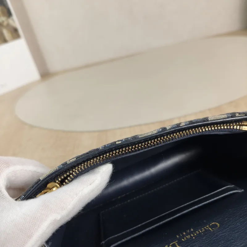 DIOR Belt Bag Saddle Belt Bag Blue Canvas One Size 17 × 3.5 × 10.5 cm — detail view 11 of 11