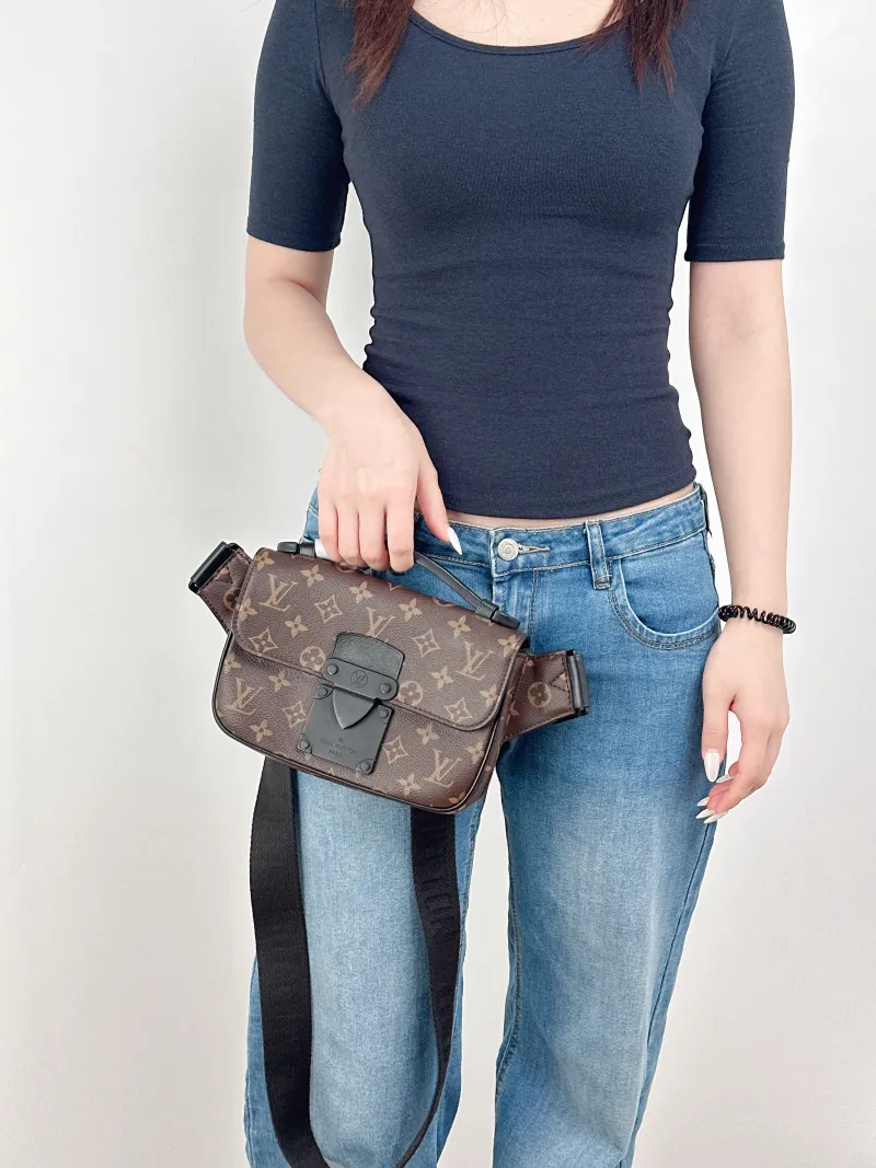 Louis Vuitton Belt Bag S Lock Sling Belt Bag Monogram PVC One Size21 × 4 × 15 cm — on-model view 2 of 2