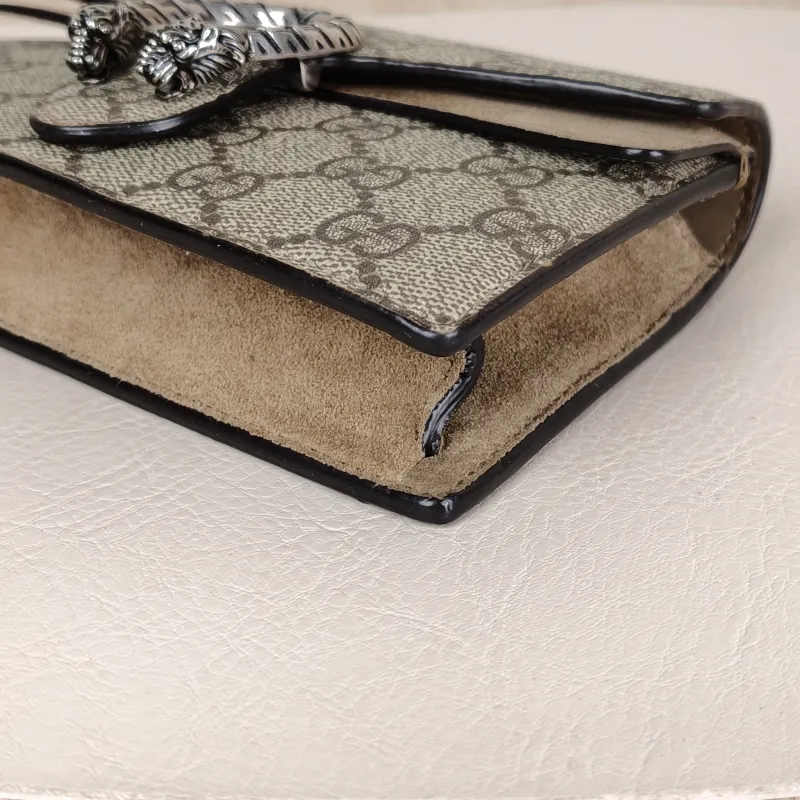 GUCCI Crossbody Bag Dionysus Monogram PV Cmini16.5 × 4.5 × 10 cm — detail view 6 of 14