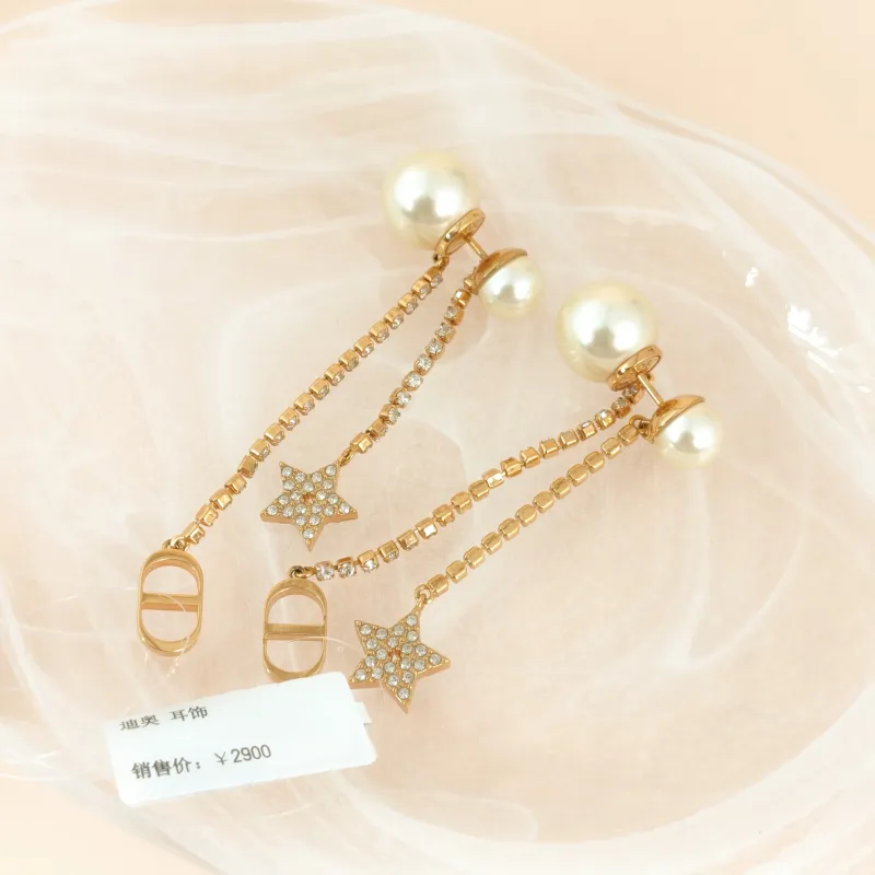 DIOR Earrings Earrings Gold One Size — cover view 7 of 7