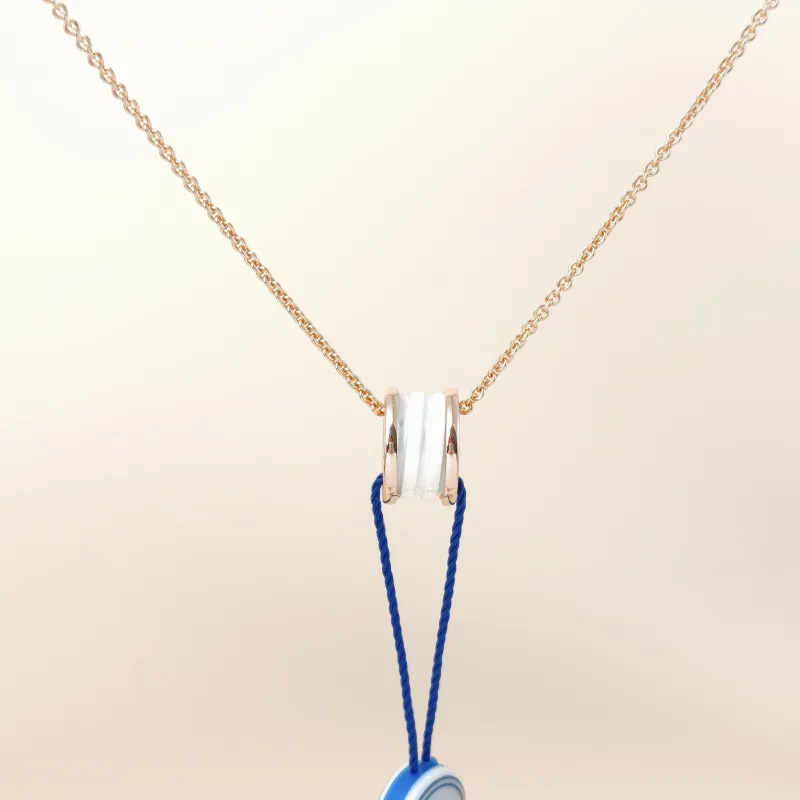 Bvlgari Necklace B.ZERO1Collection White White18KR ose Gold One Size1.5*38-45