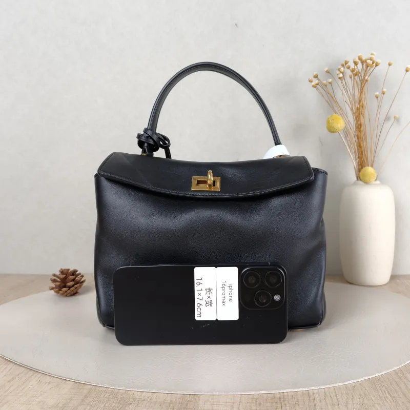 BALENCIAGA Crossbody Bag RODEO Black CC alfskin Mini 23 × 10 × 17 cm — cover view 5 of 5