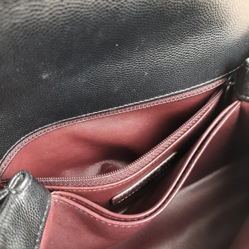 Chanel Top Handle Bag Coco Handle​ v Black Grained Calfskin Small 24 × 10 × 14 cm — detail view 4 of 11