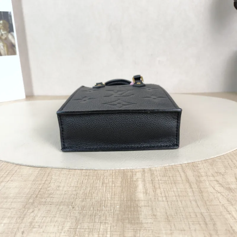 Louis Vuitton Crossbody Bag PETIT SAC PLAT Mini Black Calfskin Mini 14 × 5 × 17 cm — cover view 5 of 5