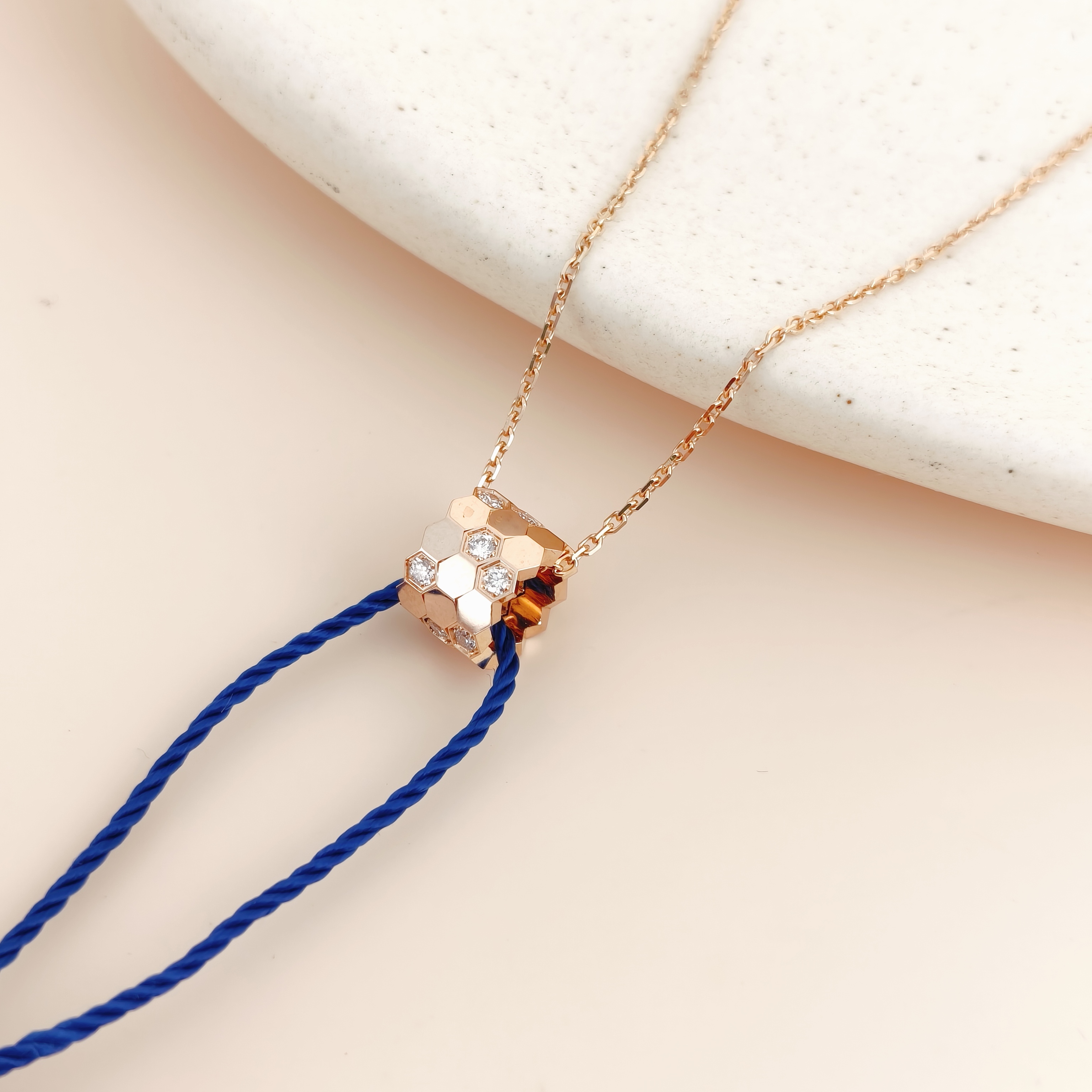 CHAUMET Necklace Bee de · Collection Necklace Rose Gold Diamond18KR ose Gold One Size41cm — cover view 3 of 7