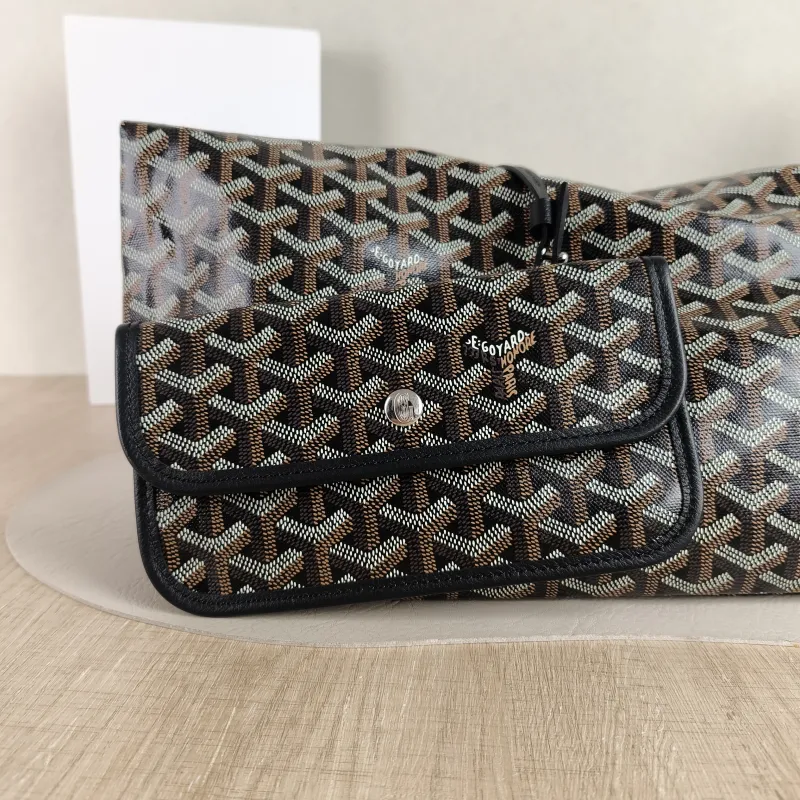 GOYARD Shoulder Bag Boheme Hobo​ Black ine Canvas Small 43 × 14 × 27 cm — detail view 3 of 11