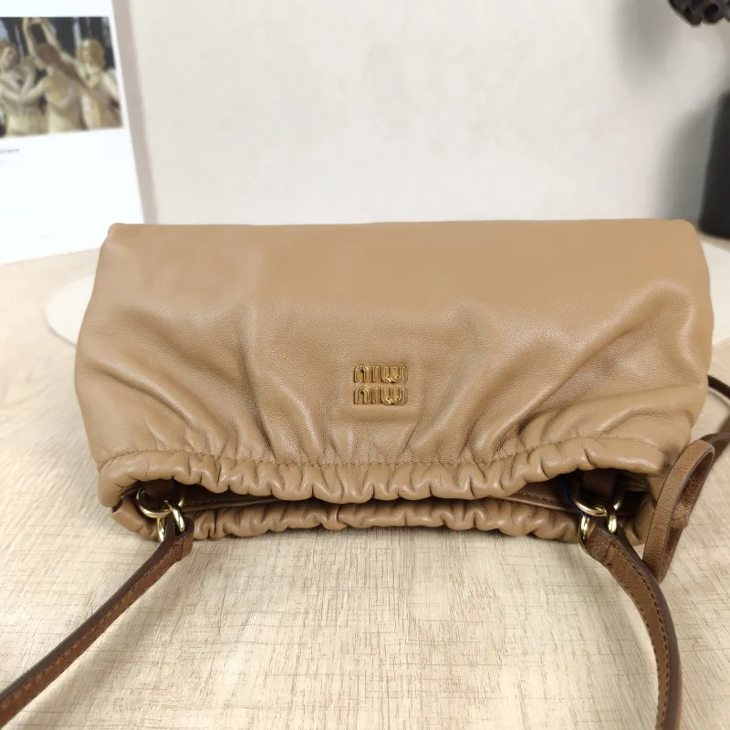 Miumiu Shoulder Bag Aventure Shoulder Bag Caramel Lambskin 22 × 9 × 11 cm — detail view 10 of 11