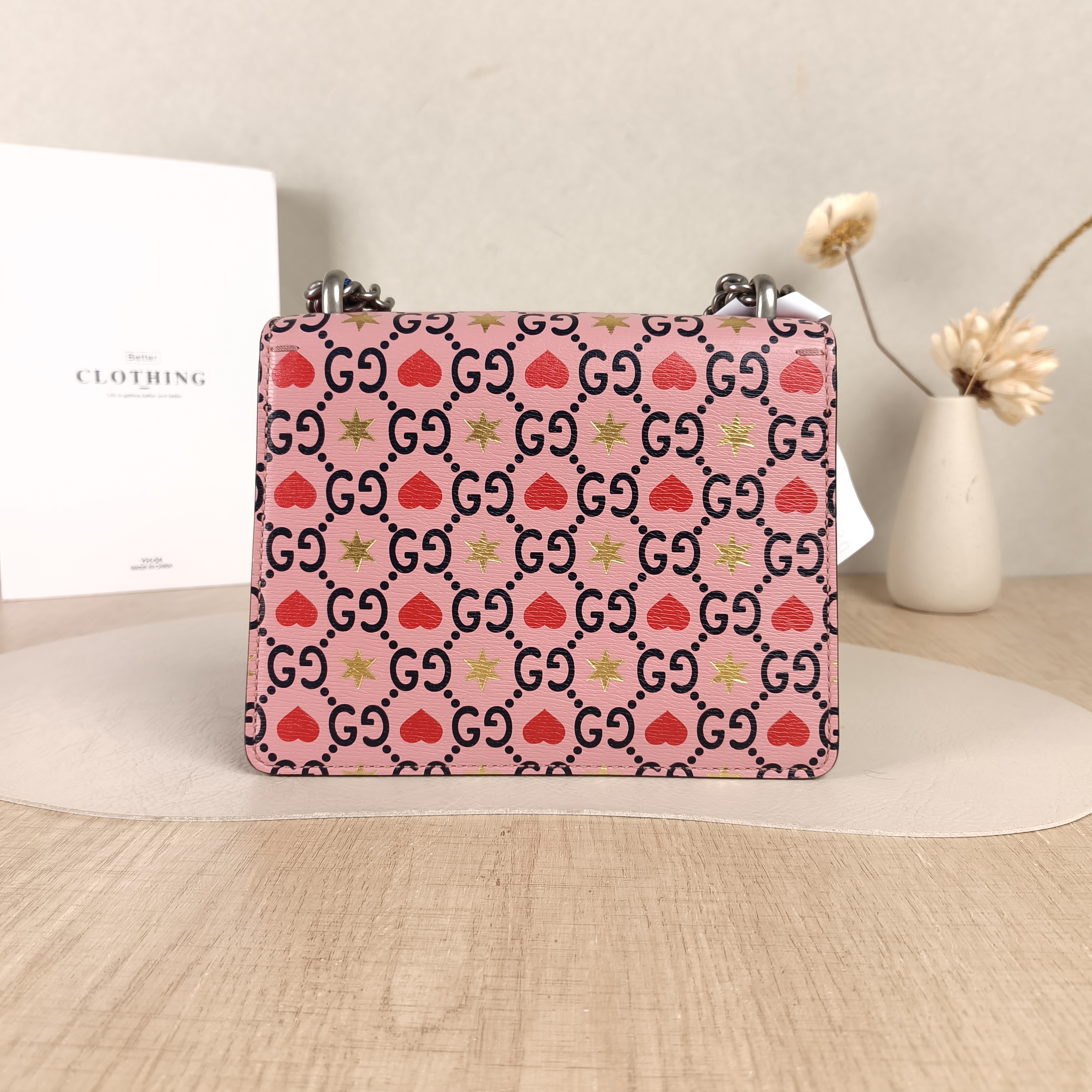 GUCCI Crossbody Bag Dionysus Pink Calfskinmini20 × 5 × 15.5 cm — cover view 5 of 5