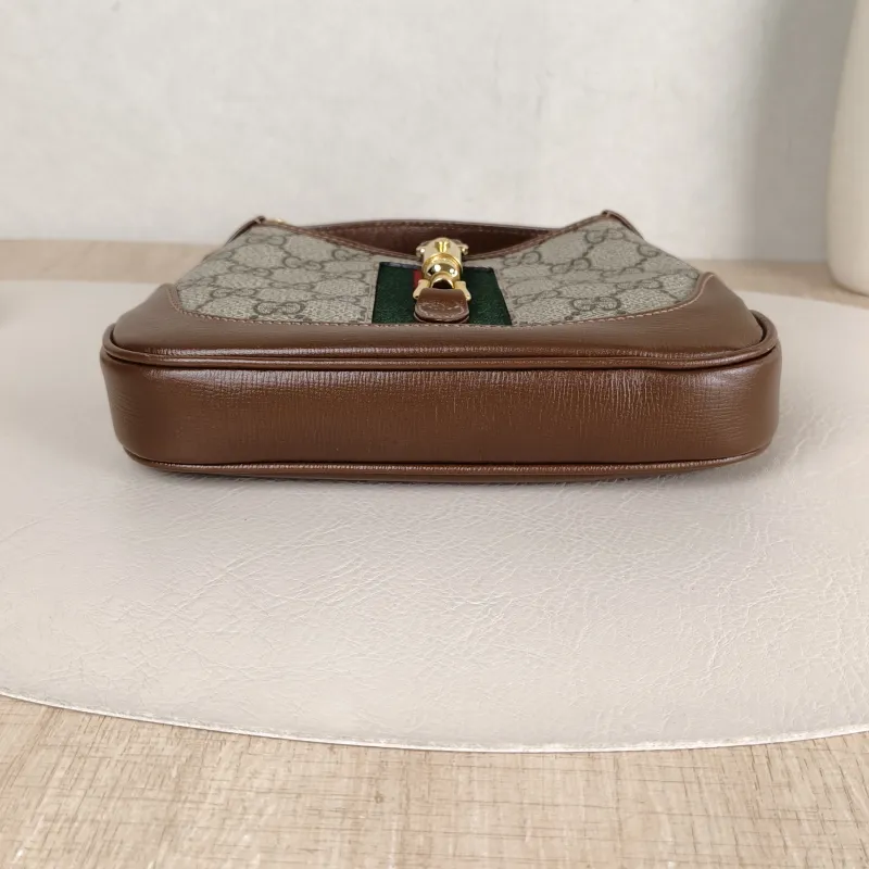 GUCCI Shoulder Bag Jackie 1961Collection Monogram PVC Mini 19 × 3 × 13 cm — cover view 5 of 5
