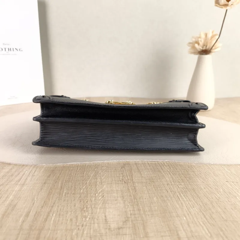 Louis Vuitton Crossbody Bag Trunk Clutch Box Black Epi Embossed Calfskin One Size TP10011820 — cover view 3 of 5