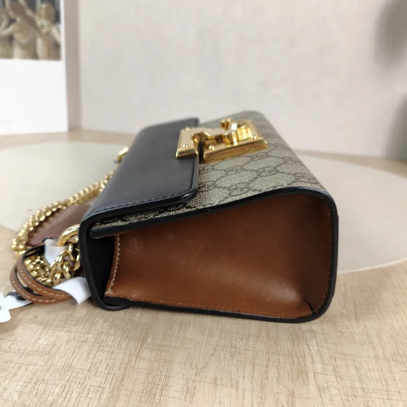 GUCCI Crossbody Bag Padlock Monogram PVC Small 20.5 × 7.5 × 13 cm — detail view 3 of 11