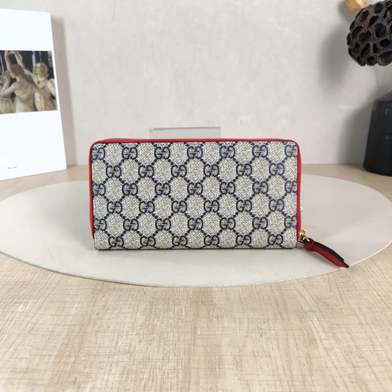 GUCCI Wallet Wallet Blue Monogram PVC 19 × 2.5 × 10 cm — cover view 2 of 5