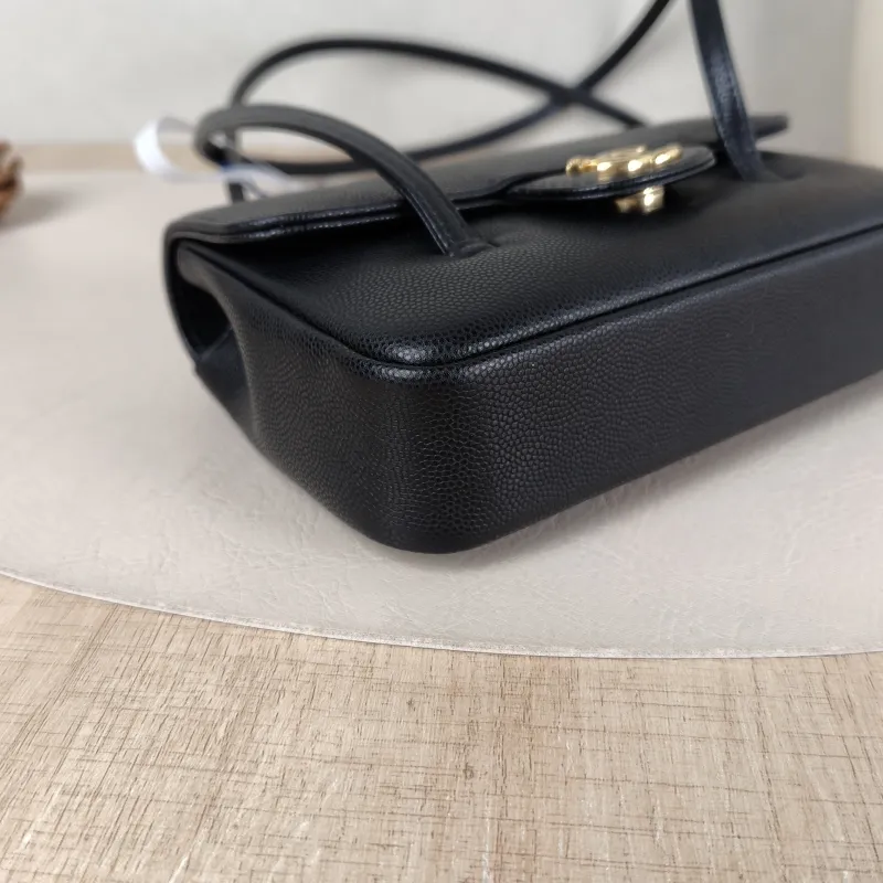 Chanel Crossbody Bag 26p preppy coco Black Grained Calfskin Mini 17 × 5 × 11.5 cm — detail view 1 of 12