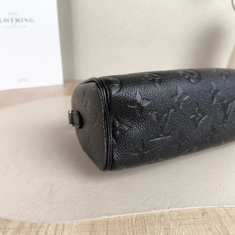 Louis Vuitton Crossbody Bag Speedy Nano Black Empreinte Embossed Calfskin nano 16 × 7.5 × 10 cm — detail view 7 of 9