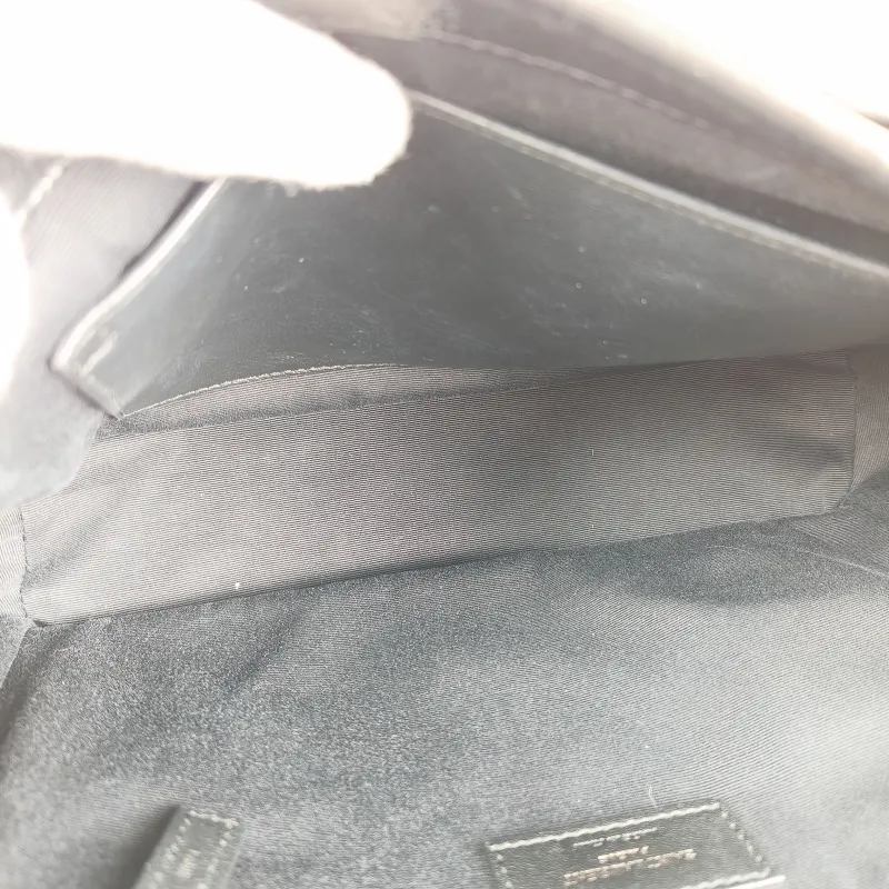 SAINT LAURENT Crossbody Bag Niki Black Waxed Leather Calfskin Medium 28 × 8.5 × 20 cm — detail view 11 of 14