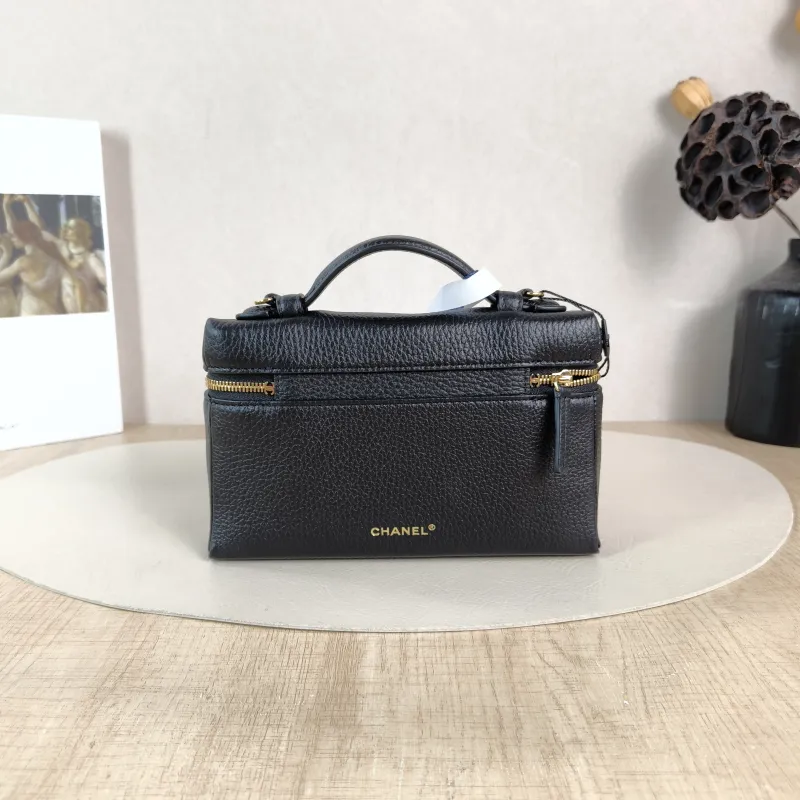 Chanel Crossbody Bag lp Box Bag Top Handle Crossbody Bag Black Calfskin One Size 19 × 5 × 12 cm — cover view 2 of 6
