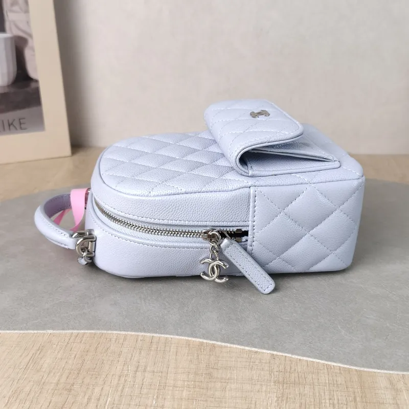 Chanel Backpack Mini Backpack Collection Blue Calfskin One Size 13 × 9 × 18 cm — detail view 8 of 10