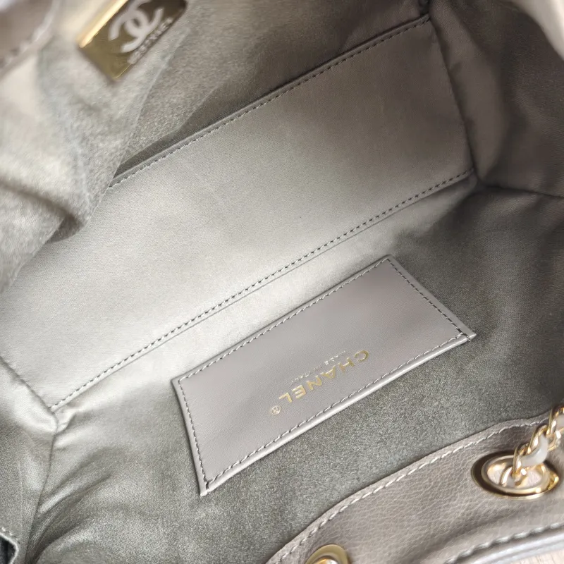 Chanel Crossbody Bag 25Bag Brown Calfskin Mini 22 × 12.5 × 20 cm — detail view 8 of 12
